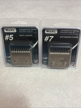 Wahl Competition Series #5 & #7 Detachable Clipper Blades - Silver